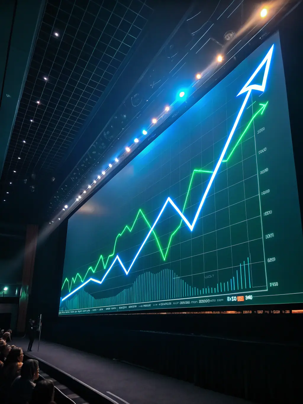 A graph showing steady financial growth, with upward trending lines and positive indicators, illustrating the potential for increased returns and asset accumulation through strategic planning.